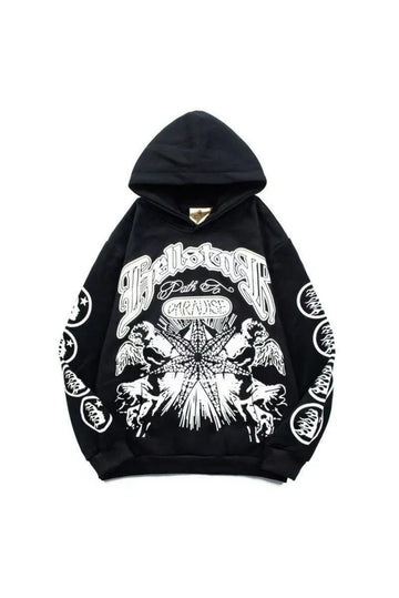 Studios Records Amercian Hoodie Black