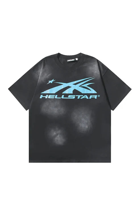 Dark Style: Blue Logo Black Shirt