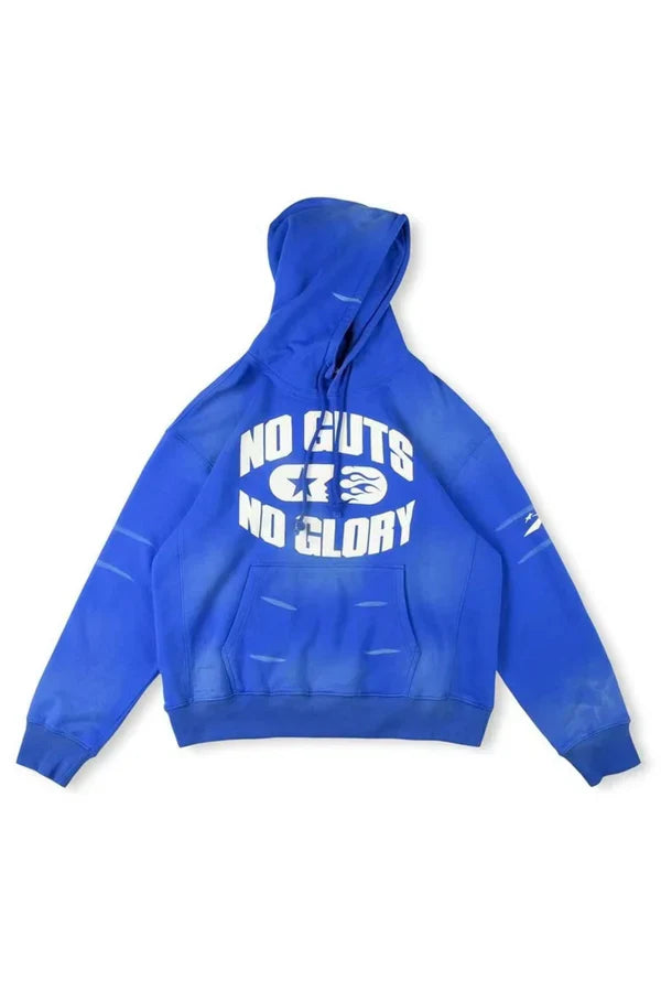 Blue/Yellow No Guts No Glory Hoodie