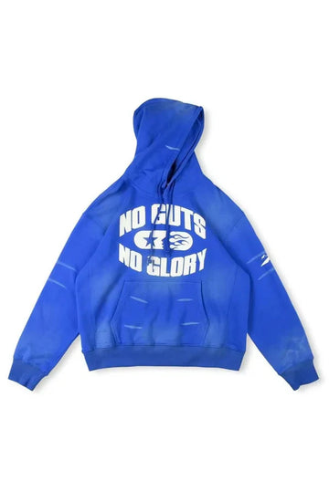 Blue/Yellow No Guts No Glory Hoodie