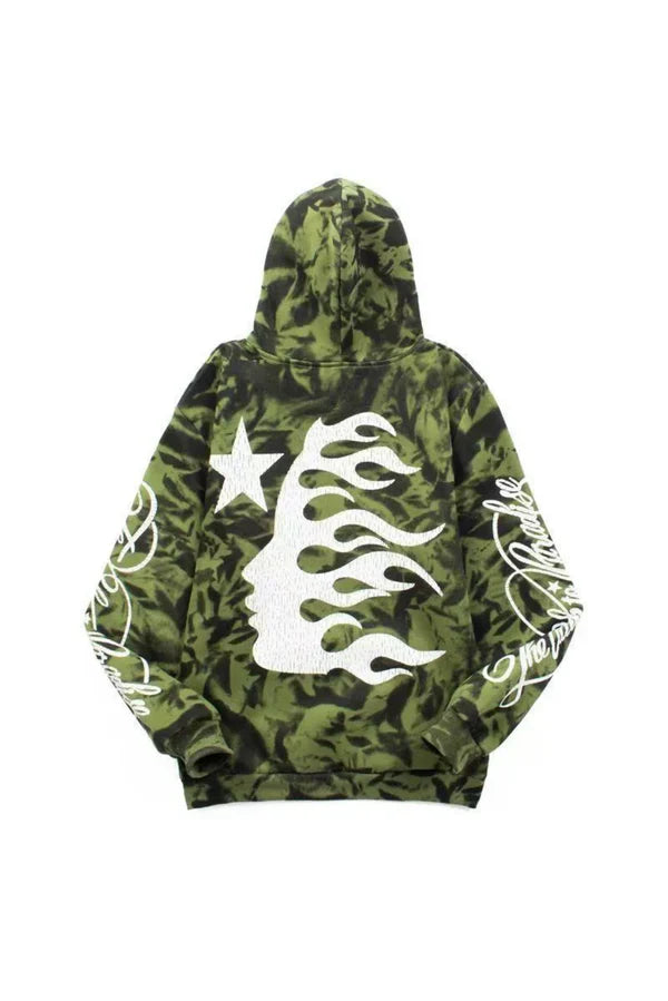 Green Marble Paradise Hoodie