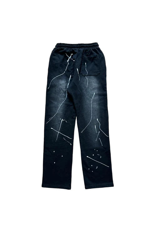 Flame Flare Black Sweatpants