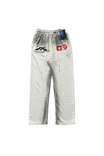 Studios logo Skeleton casual sports pants white