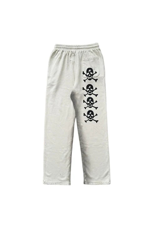 Studios logo Skeleton casual sports pants white