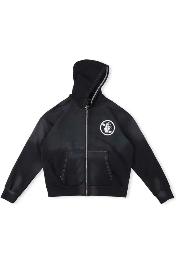 Studios Records Zip Hoodie Black