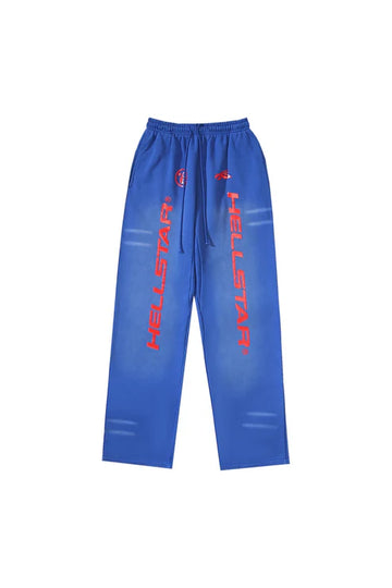 Studios red logo sports pants blue