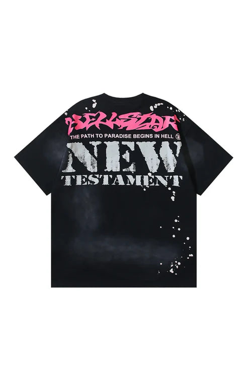 Dark Series: Ghost Face Printed Black T-shirt