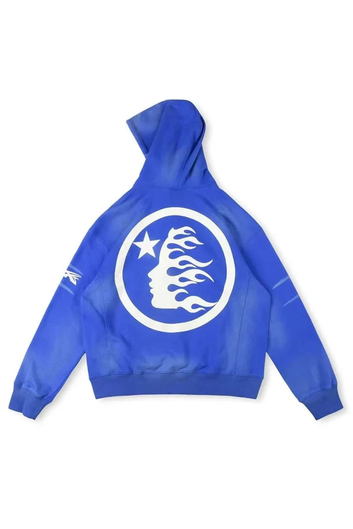 Blue/Yellow No Guts No Glory Hoodie