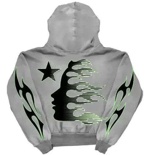 Grey Sport Logo Hoodie