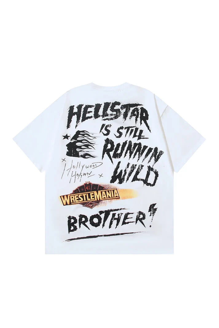 Studio Retro Printed White T-shirt